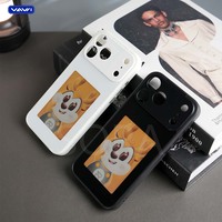 VAWI B158 Coque de téléphone DIY à projection intelligente E-ink pour iPhone 13 14 15 16 17 Pro Max, étui personnalisé avec NFC