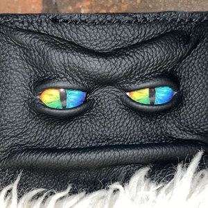 Sac a femme principale unico genuino unisex porta carte di dimensioni mini pieghevole in pelle portafoglio borsa di lusso custom design tasca per occhi - Product Image 2