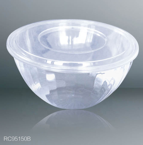 Disposable PS plastic bowl white plastic salad bowl