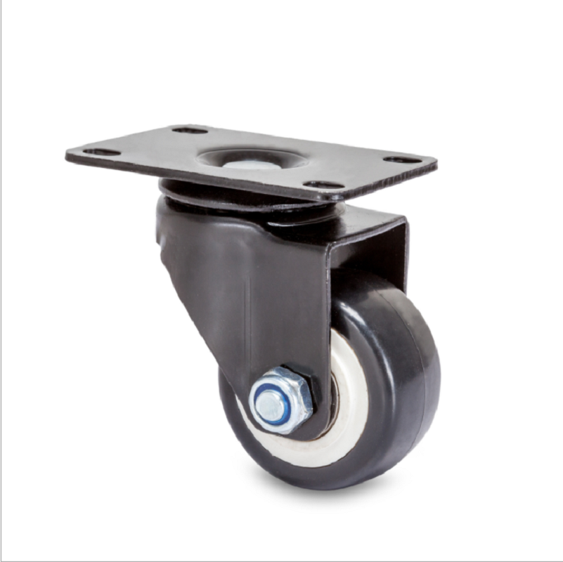 FS6173 LH001 тележка TPR красные полиуретановые колеса 2 дюйма 1,5 дюйма 2,5 дюйма с тормозной поворотной пластиной роликовые колеса