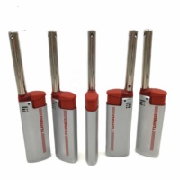 Vente en gros Briquet de barbecue électrique en plastique Briquet de cuisine coupe-vent à gaz Briquet de barbecue