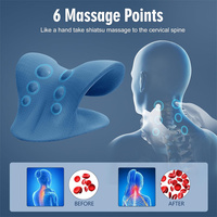 Oreiller de traction cervicale pour la relaxation musculaire, la rééducation physique et le soulagement de la douleur au cou et aux épaules