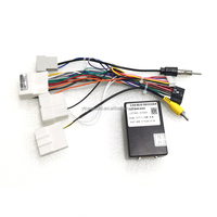 Kabel Adaptor Daya Mobil Stereo Audio 16PIN Android, dengan Kotak Canbus untuk Nissan Qashqai 2008 CD/DVD Player Tali Pengaman