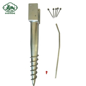 สกรูยึดพื้นชุบสังกะสีแบบจุ่มสำหรับมูลนิธิเสารั้ว - Product Image 5
