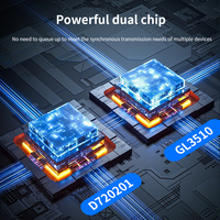 Carte d'extension USB3.2 TISHRIC PCIE 1X 4 ports 5 Gbps avec puce D720201, adaptateur USB à branchement latéral pour PC de bureau