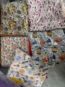 طقم سرير أطفال مطبوع برسوم كرتونية من طبقتين من الخيزران المحبوك 400 خيط للبيع بالجملة، مناسب للف الأطفال - Product Image 2