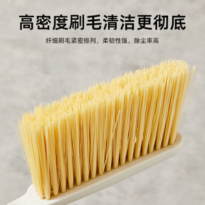 Desktop Cleaning Broom With Dustpan Set Small Wood Handle Plastic <b>Mini</b> Broom For Floor <b>Sofa</b> Crevice Cleaning Kit - Product Image 2