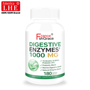 Enzymes digestives personnalisées Shecome 1000MG en capsules, améliorent la santé digestive des adultes, complément alimentaire d'enzymes digestives - Product Image 1