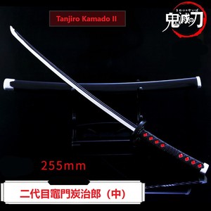 Cosplay Demon Slayer aleación juguete espada Demon Slayer espada <span class=keywords><strong>de</strong></span> Metal, tamaño grande Anime samurái espada <span class=keywords><strong>la</strong></span> hoja del fantasma 26cm - Product Image 4