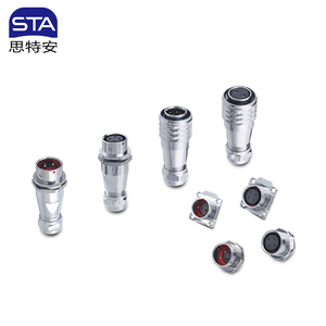 Sf16 IP67 không thấm nước Nam Nữ cắm Bảng điều khiển Vuông Gắn Ổ cắm điện 2 3 4 5 6 7 9 chân kết nối cáp đẩy tròn - Product Image 3