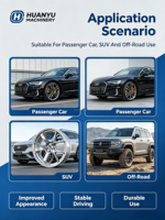 Jantes en alliage d'aluminium forgé 17-24 pouces, personnalisées 5/6 trous, pour voitures de course tout-terrain, SUV et voitures particulières