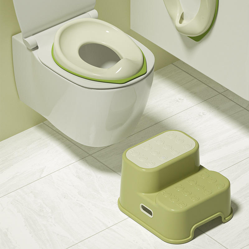 Light green toilet seat footrest