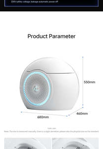 Tương Lai Hình Quả Trứng Loa Không Có Áp Lực Nước Giới Hạn Bằng Giọng Nói Điều Khiển Từ Xa Hoàn toàn Tự Động Tích Hợp Thông Minh Nhà Vệ Sinh Cho Phòng Tắm - Product Image 2