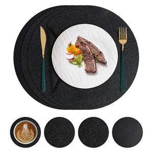 Vente chaude, petit tapis de table en cuir à carreaux, luxe léger, double face, imperméable, isolation thermique, Guangzhou, usage domestique, hôtel, style occidental - Product Image 6