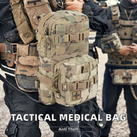 Petite trousse de survie tactique de mode pour l'extérieur, sac médical, pochette de premiers soins camouflage Molle, nylon antivol