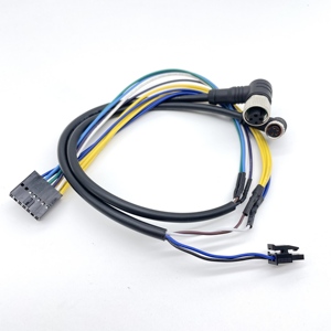 Câblage intégré pour automatisation industrielle, coudes M12 M8 à 90 degrés, faisceau de câbles à 2, 3, 4, 5, 6, 8, 10, 12 broches avec contrôleur PLC - Product Image 1