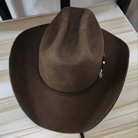 Chapeaux de cowboy et de cowgirl rétro vintage 100% laine, pour l'automne et l'hiver, pour la pêche en plein air
