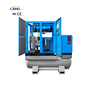Langair 15 11Kw Stationary Industrial All in One <b>Screw</b> Air Compressor With Air Dryer - Product Image 4