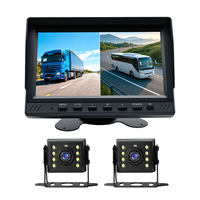 Système de caméra de recul haute qualité 1080P 7 pouces avec écran tactile, caméras AHD 1080P, enregistreur DVR, double caméra pour camping-car/camion/bus