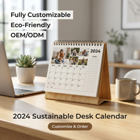 Calendrier personnalisé 2027 – Disposition mensuelle, calendrier de bureau à spirale Wire-O, planificateur de bureau promotionnel OEM pour entreprises, petite série