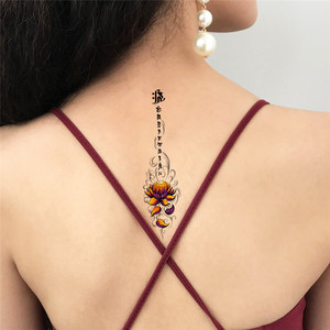 Moda donna rimovibile Lady 3D <span class=keywords><strong>fiori</strong></span> adesivi tatuaggio temporaneo bellezza Sexy Body Art braccio tatuaggi impermeabili - Product Image 1