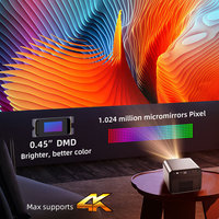 BYINTEK R80 Full HD 3D 4K Cinéma AI LASEr Auto Focus Smart Android 11 WiFi Portable LED DLP Home cinéma Vidéo Projecteur