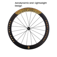 Jeu de roues de vélo de route en carbone Ferei T Series 700C, frein à disque Center Lock, profondeur de jante 45/45 mm, rayons Sapim Cx-Ray, moyeu AOTOAO