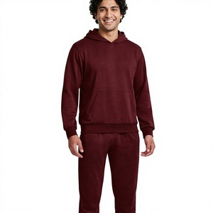Ensemble de survêtement unisexe en coton 100% pour l'hiver, avec pantalon évasé à imprimé animal et sweat à capuche - Product Image 1
