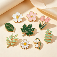 Épingles à revers personnalisées sur mesure, de haute qualité, avec motif floral, en métal, cadeaux souvenirs, épingles en émail dur/souple personnalisées