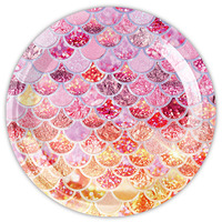 Ensemble de décoration de plaques en papier à motif d'écailles de sirène personnalisées pour les fêtes d'anniversaire, de remise de diplômes, de Noël, de vacances, y compris la Saint-Valentin