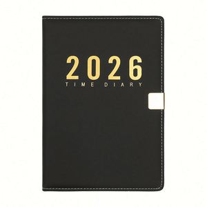 Personalized <b>A5</b> Size Dated Daily Weekly Monthly Leather Cover Hardcover Custom Logo Sewing Bound Planners <b>Diary</b> Notebooks 184 - Product Image 3