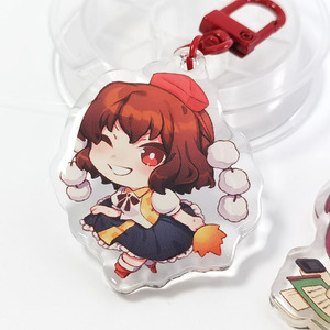 Bán Buôn Tùy Chỉnh Thiết Kế In Ấn Nhựa Acrylic Charms Keychain Với Epoxy Glitter - Product Image 2