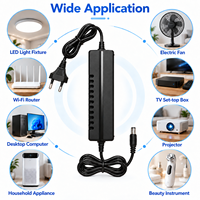 Personnalisation professionnelle, adaptateur secteur de bureau 24V 2A avec prise EU 48W pour moniteur portable et bureau électrique réglable en hauteur