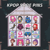 Breloques en PVC en gros pour chaussures Crocs, motifs Kpop Demon Hunters, décorations mignonnes unisexes, accessoires DIY, épingles