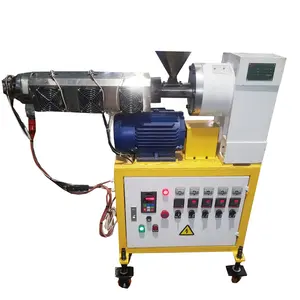 Professional china factory SJSZ35 taper cone conical co-rating type double screw granulator extruder for lab test