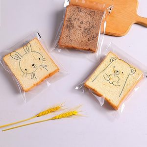 Bolsas de embalaje para pan con estampado animal, bolsa transparente de calidad alimentaria de 5,9x7,1 pulgadas para almacenamiento de galletas, donuts y tostadas - Product Image 4