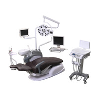 Fauteuil dentaire médical électrique avec métal et matières plastiques