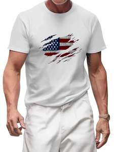 เสื้อยืดแขนสั้นผู้ชายแบบลำลอง ผ้าเดนิมถักทอ แห้งเร็ว ไม่ยับ สีพื้น ระบายอากาศได้ดี รับผลิตแบบ OEM ODM พร้อมบริการพิมพ์ลาย - Product Image 6