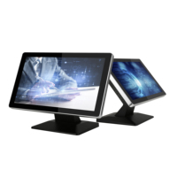 LGS Ordinateur tactile à écran tactile de 18.5 pouces, ordinateur de bureau de trading à écran tactile avec USB COM TF SIM LAN DC