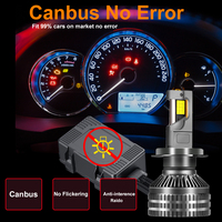 YHKOMS haute qualité 260W 17000LM H4 H7 Kit de Conversion de lumière LED de voiture 6000K tout en un ventilateur 12v Canbus 9005 9006 ampoule de phare LED