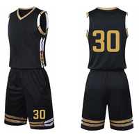 Seragam Basket Ukuran Besar Khusus Buatan Baru, Bahan Bernapas untuk Dewasa Unisex 100% Poliester Logo Kustom Set Pakaian Tim