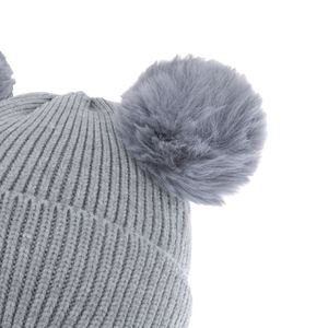 Gorro de Punto Cálido para Niños con 2 Pompones, Gorro de Invierno para Niños y Bebés - Product Image 4