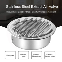 Grille de ventilation murale réglable en alliage d'aluminium Lishine pour conduit d'évacuation d'air, usage extérieur