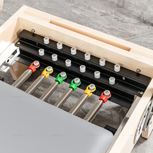 Reformer Pilates Professionnel Portable en Bois d'Érable Demi-Trapec, Tour d'entraînement de Yoga à Domicile - Product Image 4