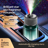 Difusor de Aroma Inteligente para Auto con Inducción, Atomización Ultrasónica, Ambientador Recargable con Encendido/Apagado Automático, Rociador de Perfume para Auto