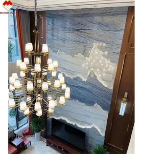 Gạch Thạch Anh Mặt Bàn Đá Cẩm Thạch Màu Xanh Dương Tự Nhiên Azul <span class=keywords><strong>Macaubas</strong></span> Sang Trọng - Product Image 4