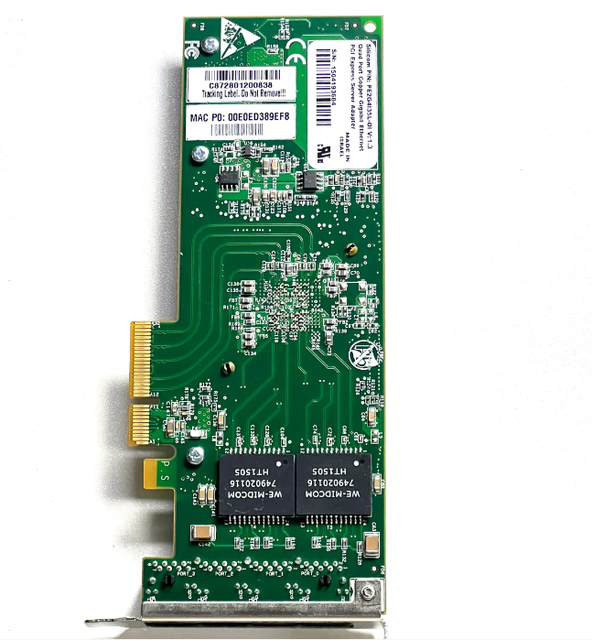 High Quality Intel 82580EB Chipset PCIe-16X/8X/4X 10/100Mbps 4-Port POE Network Card I350-T4 Wired Ethernet Card