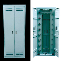 Extérieur 144f 288 Core Ftth Telecommunications Odf Street Cabinet Splice Fiber Optical Distribution Cross Connection Cabinet