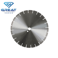 Lames de scie diamantées industrielles OEM GREAT pour granit, 14-24 pouces, avec trou intérieur de 50 mm et fente de clé