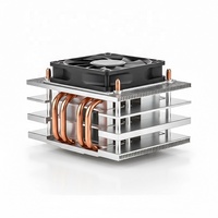 Dissipateur thermique IPC intégré personnalisé avec ailettes en aluminium denses, base en cuivre, caloducs, dissipateur thermique passif sans ventilateur, refroidisseur d'ordinateur industriel